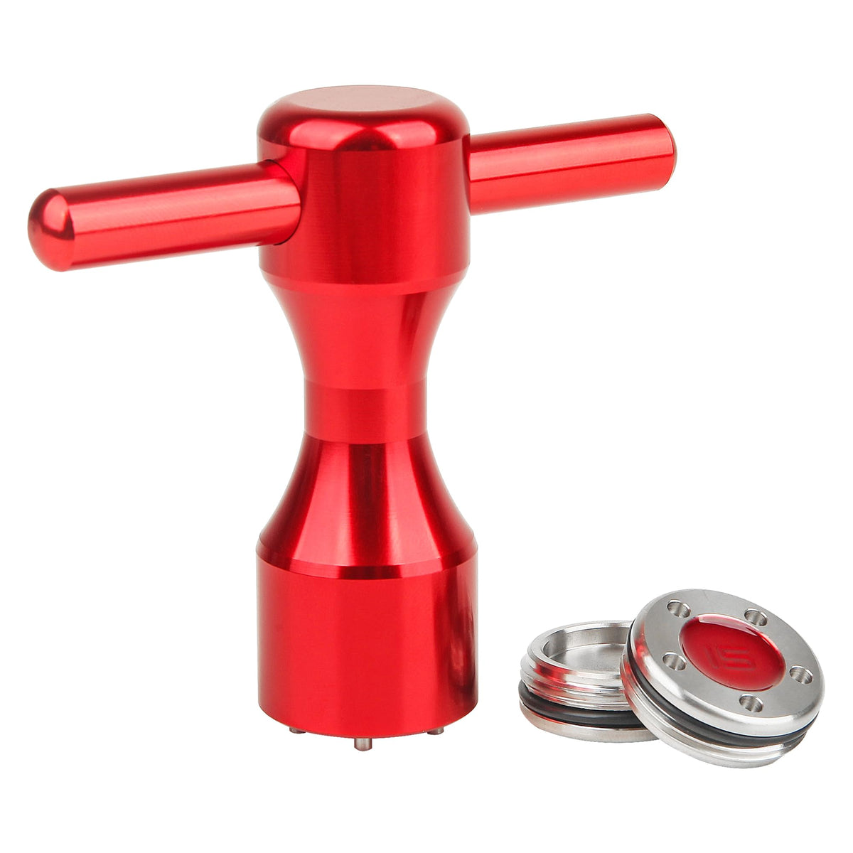 FoFoFo red wrench tool ready for quick weight swaps.