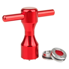 FoFoFo red wrench tool ready for quick weight swaps.