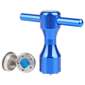 FoFoFo putter weights in blue case, compatible with Scotty Cameron Newport, customize balance on greens.