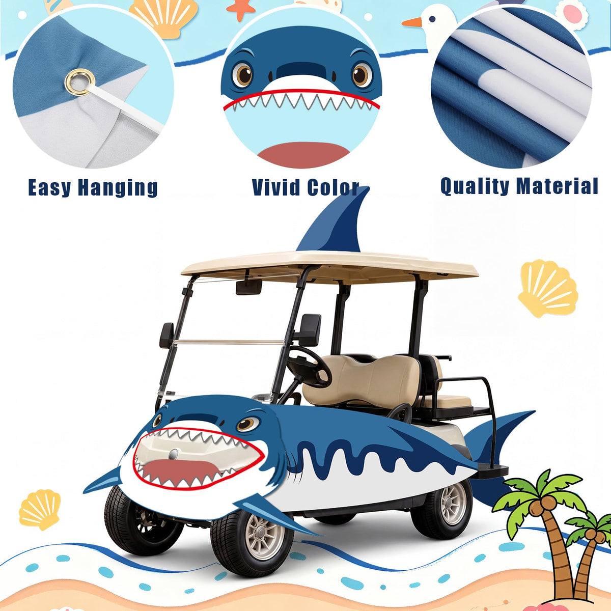 Foilswirl side fin highlights movement on the cart for celebrations