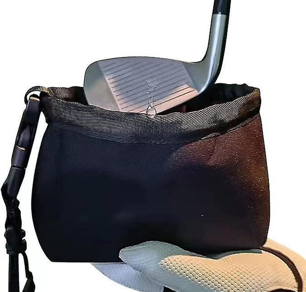 fonefunshop detachable golf ball cleaning bag keeps balls clean for better feel