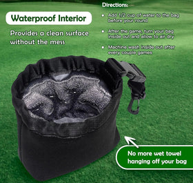 fonefunshop waterproof golf bag interior keeps water contained and protects club finishes