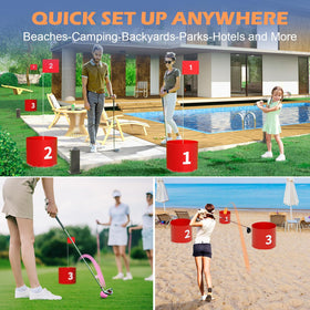 FOOING ground stakes secure setup on uneven ground