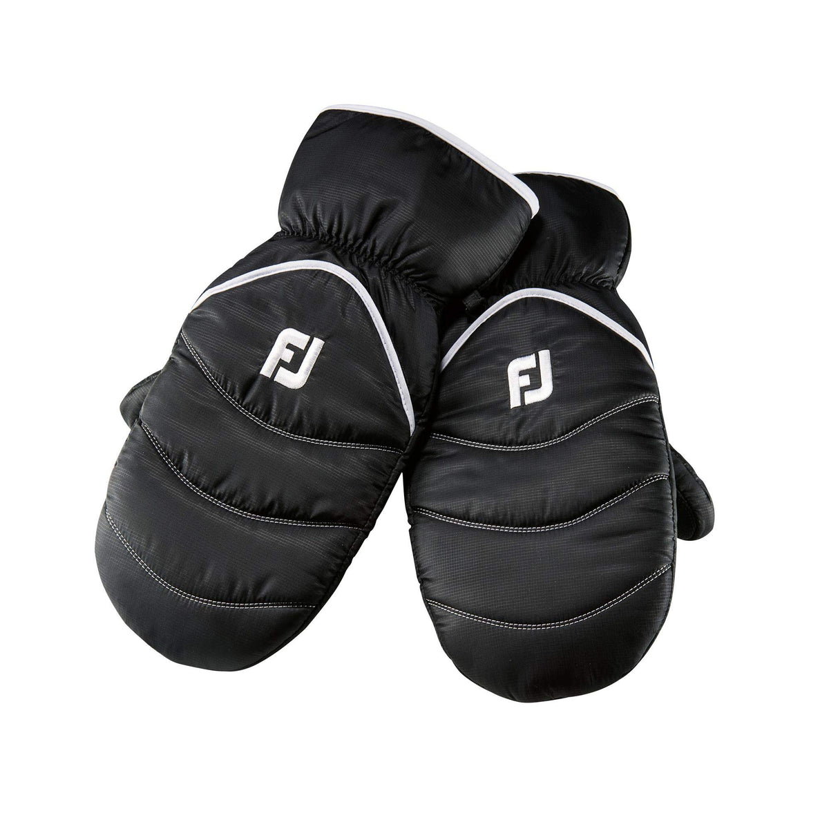 FootJoy DryJoys Black Cart Mitts inner liner for lasting warmth on cool rounds.