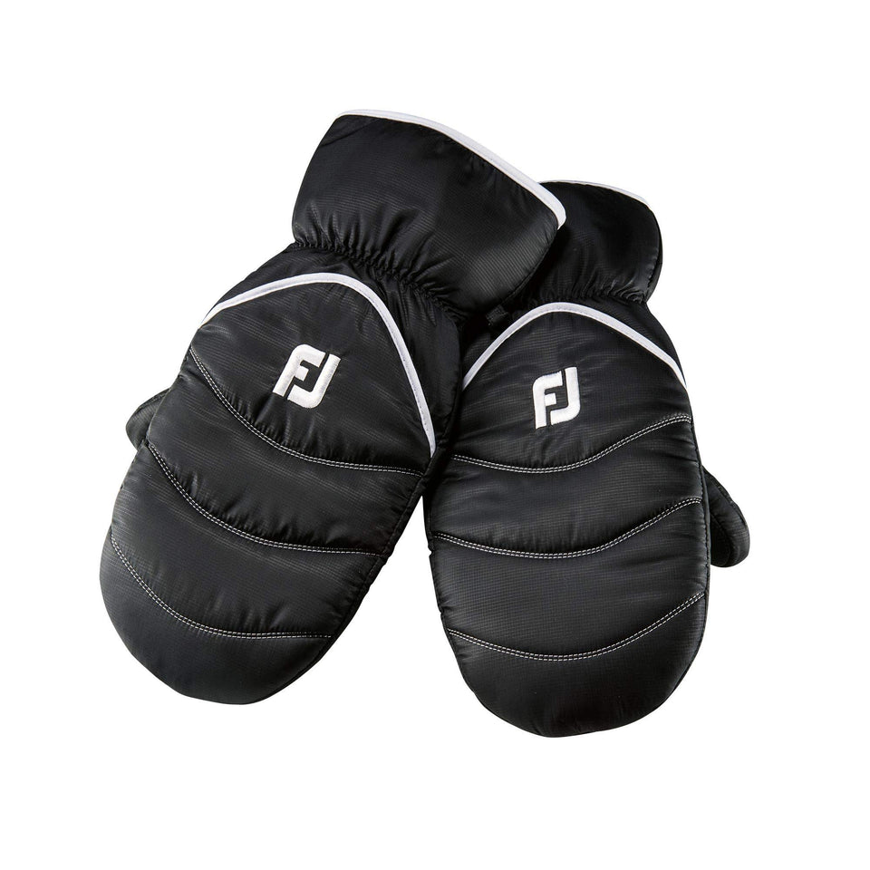 FootJoy DryJoys Black Cart Mitts inner liner for lasting warmth on cool rounds.