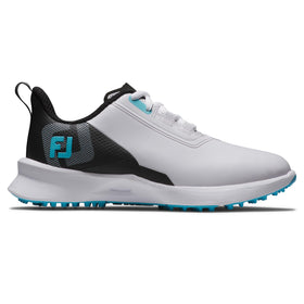 FootJoy FJ Fuel junior golf shoe front view displaying supportive upper and stability.