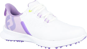 FootJoy FJ Fuel junior golf shoe, gray-side profile, featuring durable construction for growing feet.