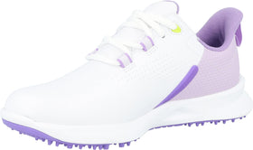 FootJoy FJ Fuel junior golf shoe waterproof material, toe area close-up, ready for wet fairways.
