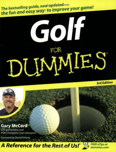 For Dummies Golf For Dummies book cover—a trusted guide to improve swing and short game.