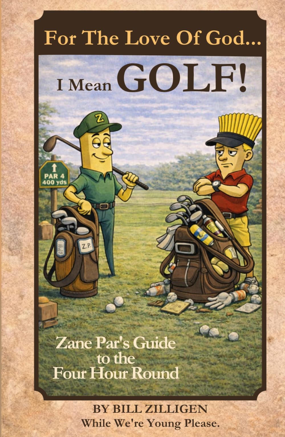 For the Love of God…I Mean Golf! hero image highlighting a premium golf accessory for on-course comfort.