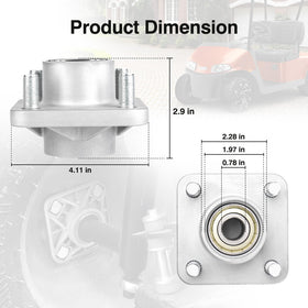 Forccord 2-pack includes hub bolts and dust covers for replacements.