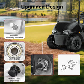 Forccord aluminum hub with bearings and races for reliable performance