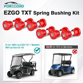 Forccord EZGO TXT bushing kit packaging shows components ready for installation