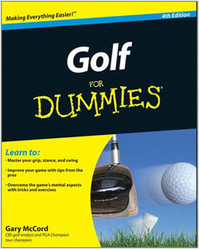 For Dummies Golf For Dummies internal pages show practical tips to improve grip and swing.
