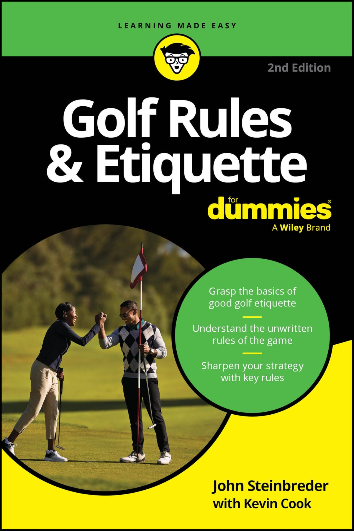 For Dummies Golf Rules and Etiquette book cover offers guidance on modern rules and etiquette.