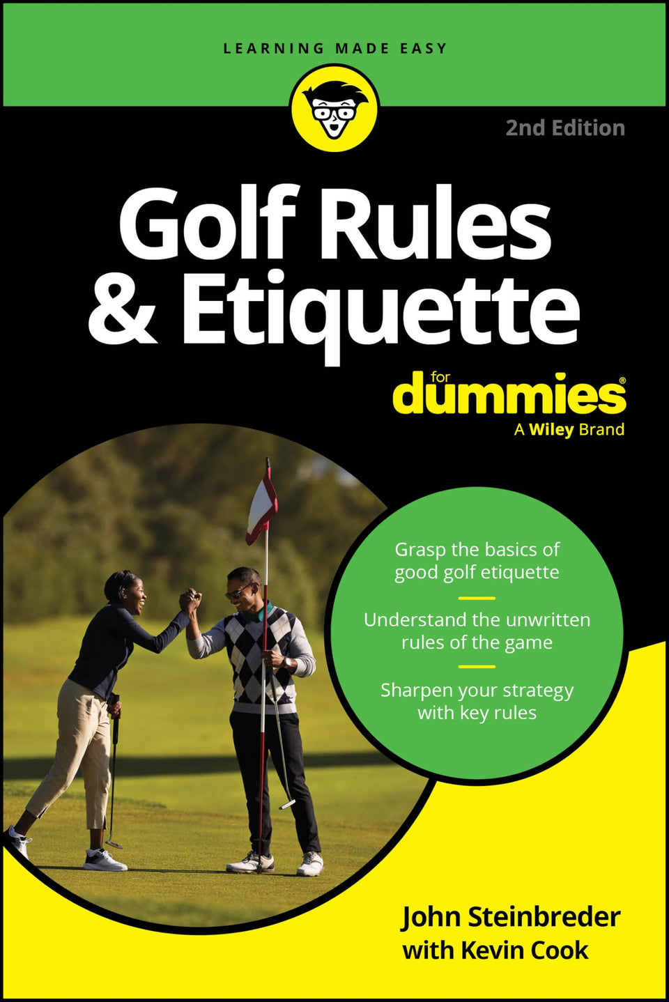 For Dummies Golf Rules and Etiquette book cover offers guidance on modern rules and etiquette.