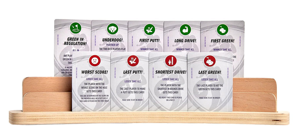 Fore! Money on-course fore-action card highlighting quick decision play.