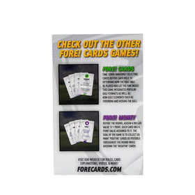 Fore! Drinks On Course compact card game easy to carry