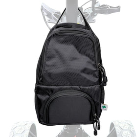Foretra golf push cart bag attached to frame with Velcro for quick drink access