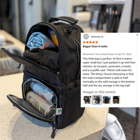 Foretra lower insulated cooler keeps beverages cold on the course
