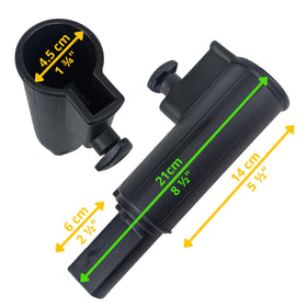 Foretra universal sizing accommodates most pole-handled umbrellas