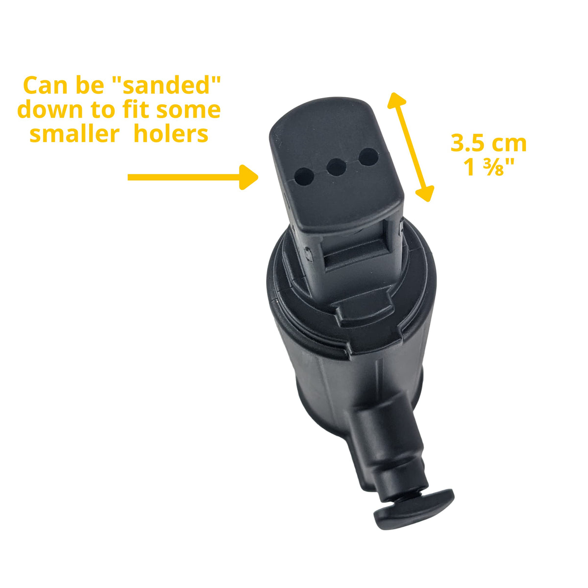 Foretra handles up to 4.5 cm for broad compatibility