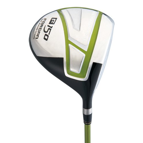 Forgan F150 driver 12° graphite lefty stiff – front view shows clean crown and alignment.