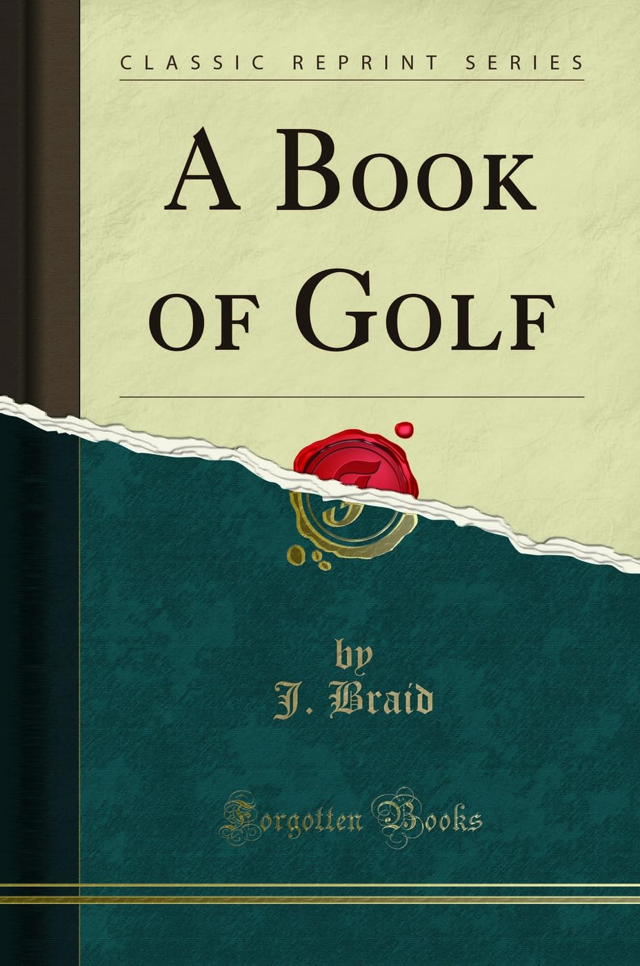 Forgotten Books A Book of Golf cover image for collectors seeking classic golf literature.