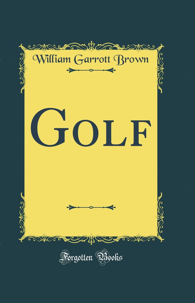 Forgotten Books Golf book cover highlighting early American golf history for collectors