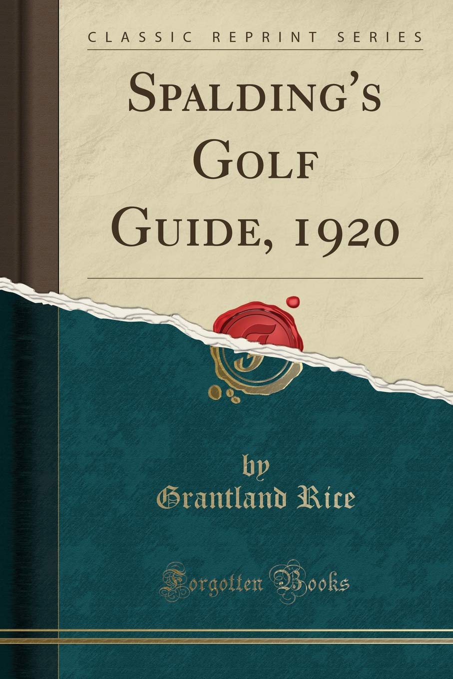 Forgotten Books Spalding's Golf Guide 1920 cover — vintage golf history for enthusiasts.