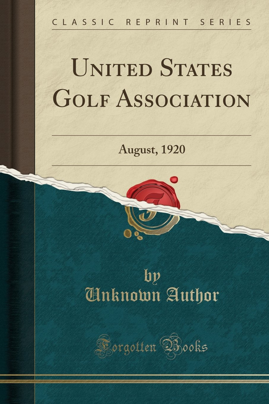 Forgotten Books United States Golf Association cover—historical governance reference for enthusiasts.