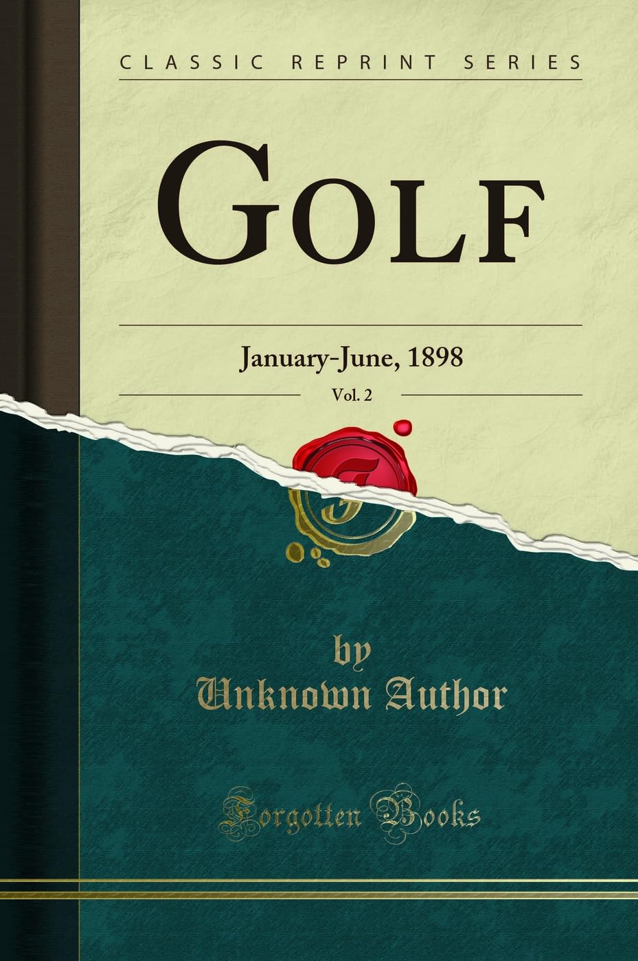 Forgotten Books Golf Vol. 2 cover image, inviting exploration of golf history and culture