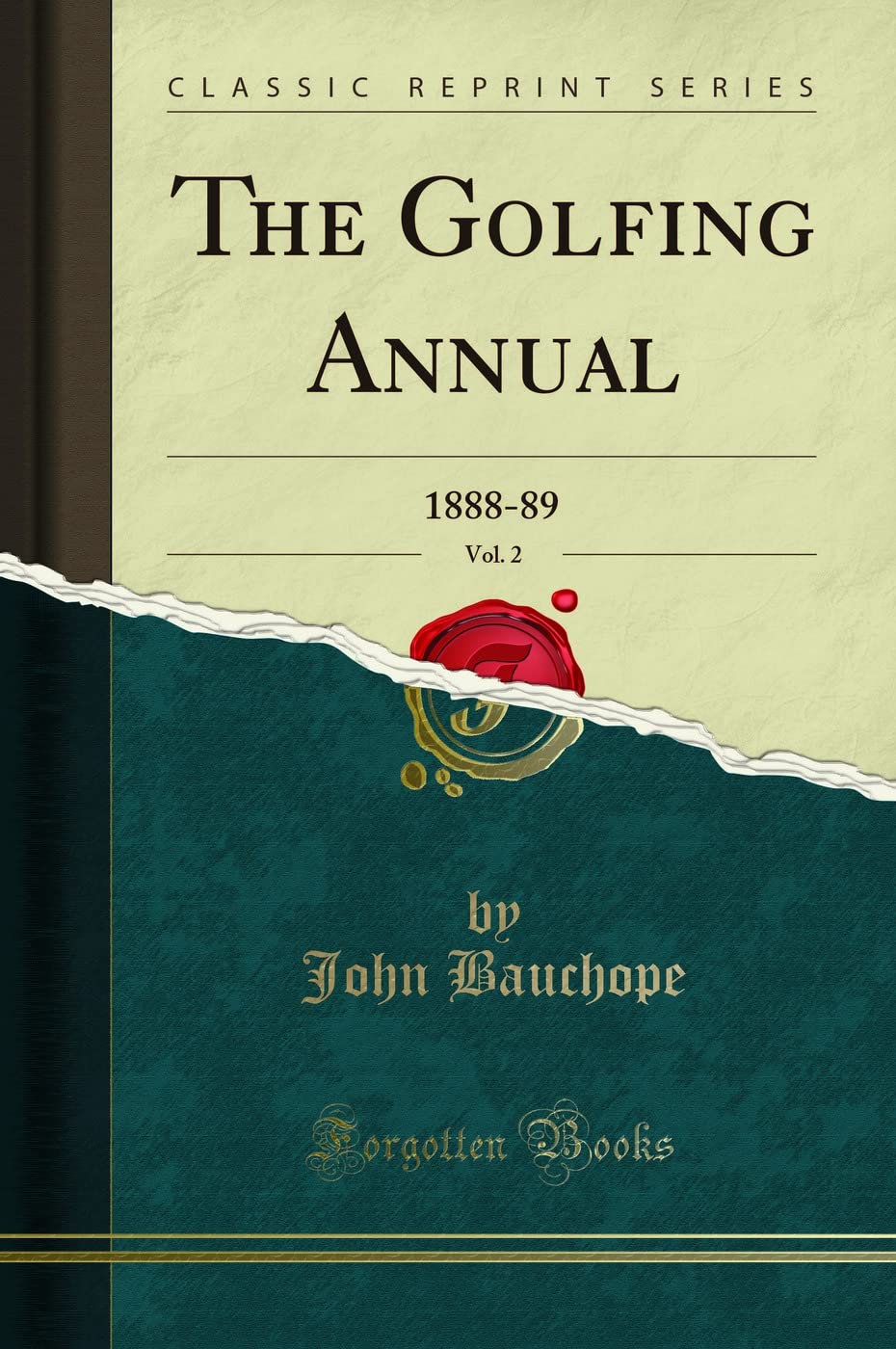 Forgotten Books The Golfing Annual Vol. 2 cover – vintage golf history reference for collectors and enthusiasts.