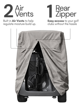 Formosa Covers Deluxe included duffel bag supports portable storage.