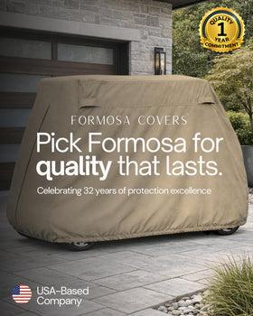 Formosa Covers fits EZGO, Club Car, Yamaha, GEM models.