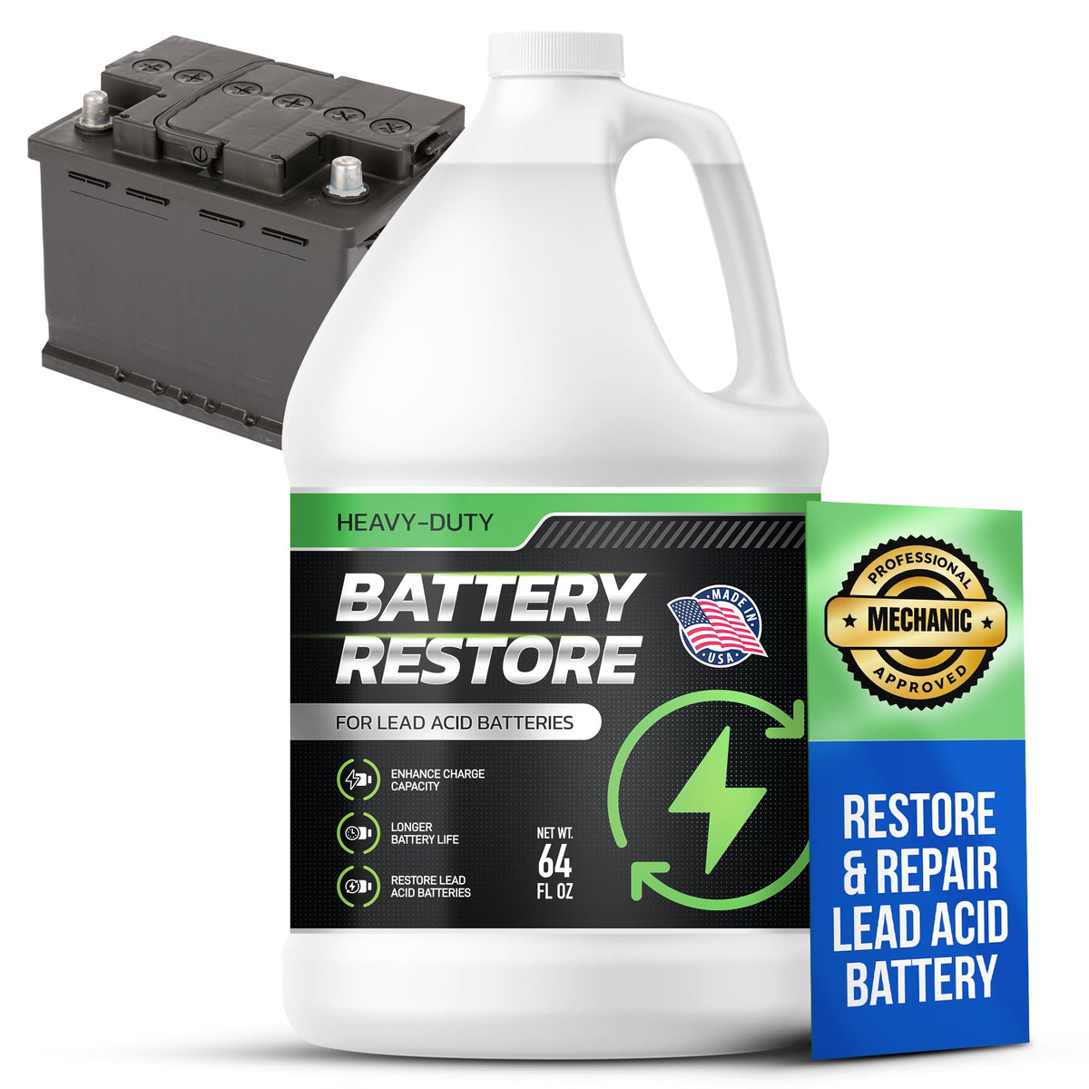 FORTIVO battery restorer desulfator in action improving lead-acid performance