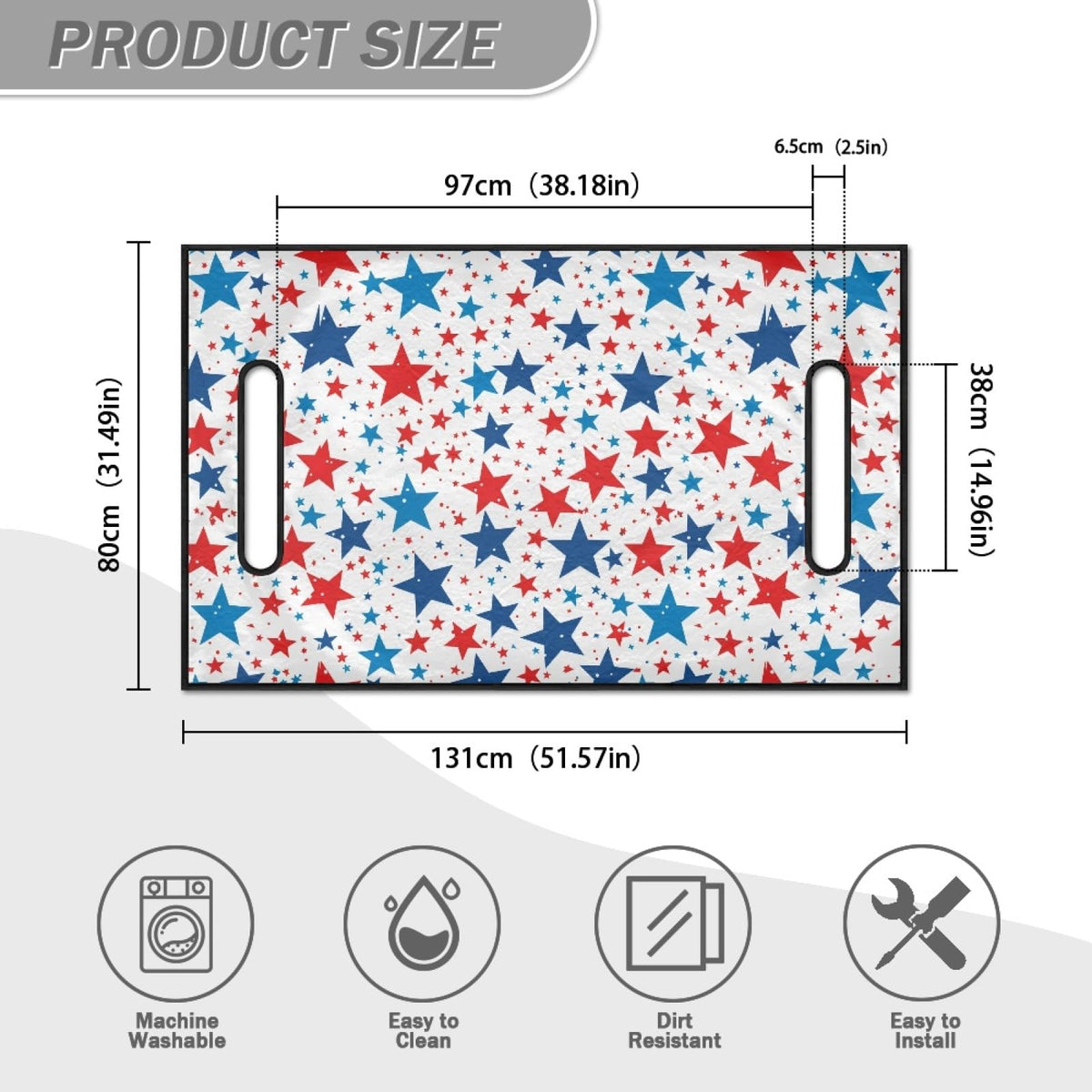 Foruidea universal-fit illustration – back view demonstrates wide coverage for most club carts.