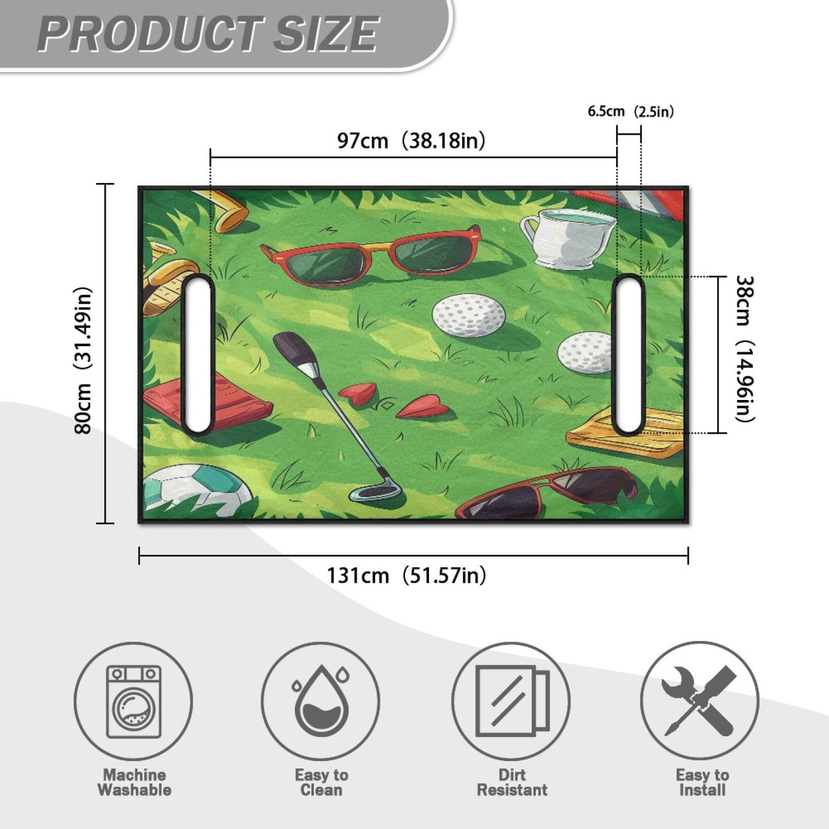Foruidea golf blanket seat cover adds warm protection to cart seats.