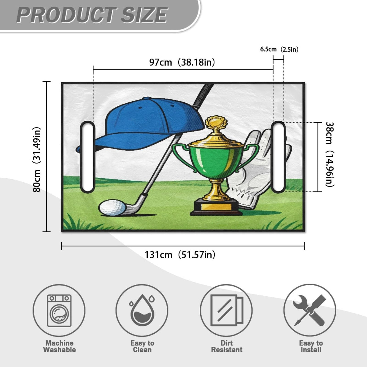Foruidea golf cart seat cover guards against dust and dirt