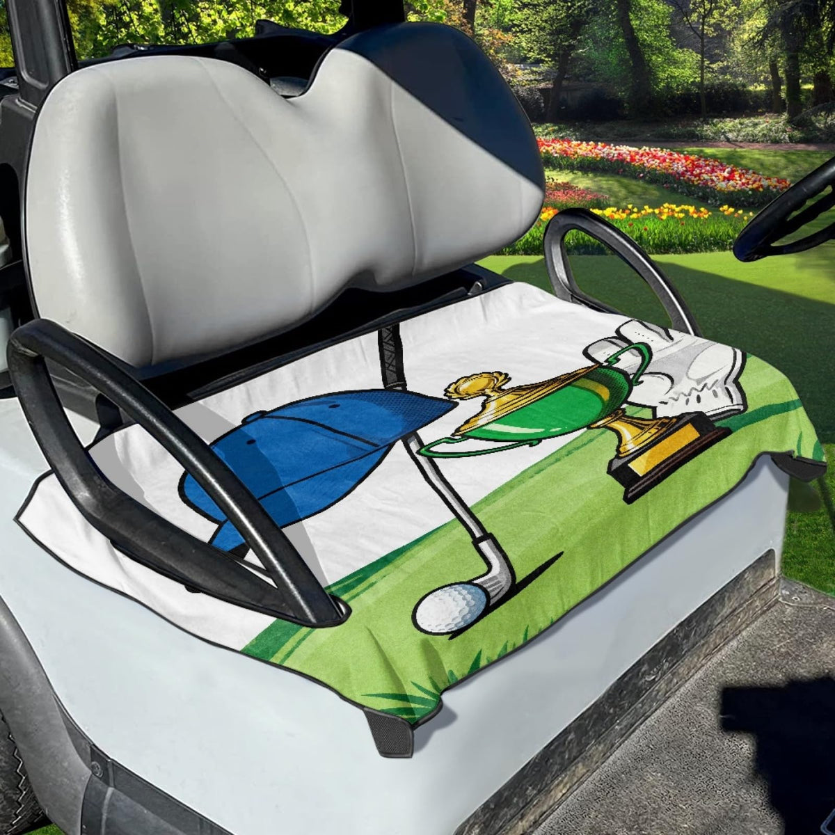 Foruidea golf cart seat cover pattern adds style while protecting seats