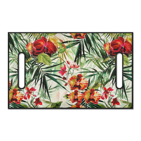 Foruidea Palm Leaves seat cover back view on a golf cart