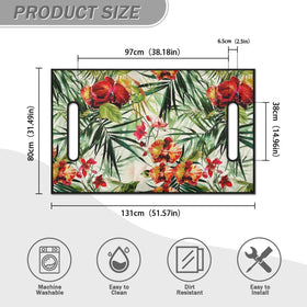 Easy installation of Foruidea Palm Leaves seat cover on cart armrests