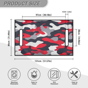 Foruidea polyester-spandex seat towel material resists wear and cleans easily.