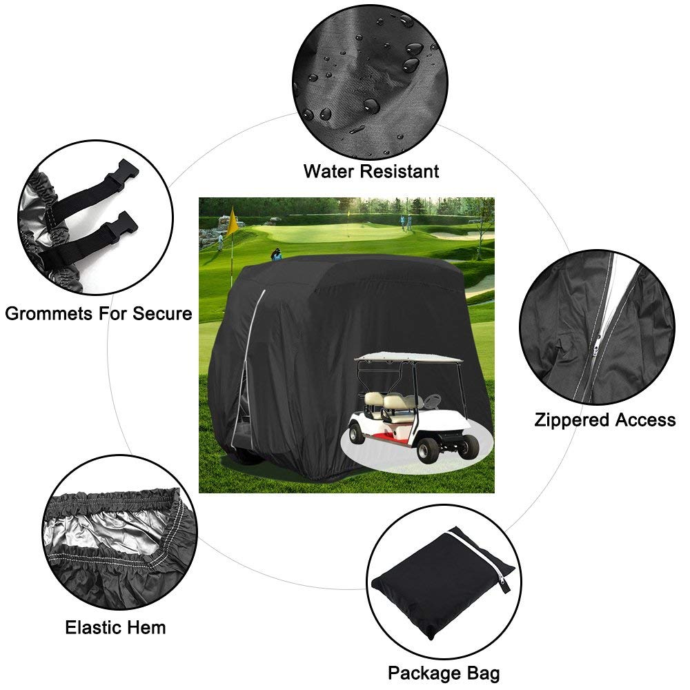 Rear zipper design for quick installation and access.