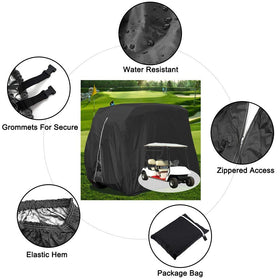 Rear zipper design for quick installation and access.