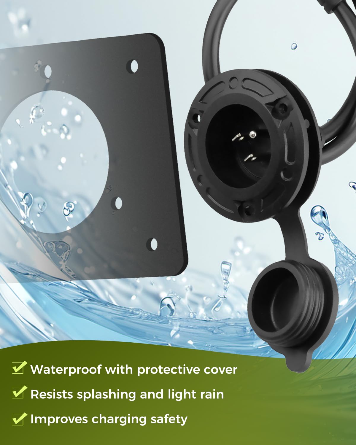 Fozipamy packaging shows screws and nuts included for quick install