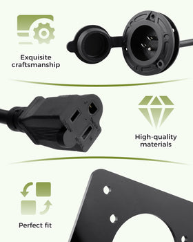 Fozipamy waterproof sealed charger adapter ensuring stable conductivity and safety