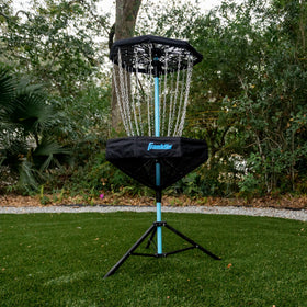Franklin Sports disc golf basket durable materials for outdoor play