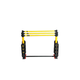 Franklin Sports Golf Toss six toss balls in yellow and black for balanced play.