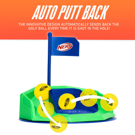 Nerf Pivot Putt adjustable putter extended for versatile play